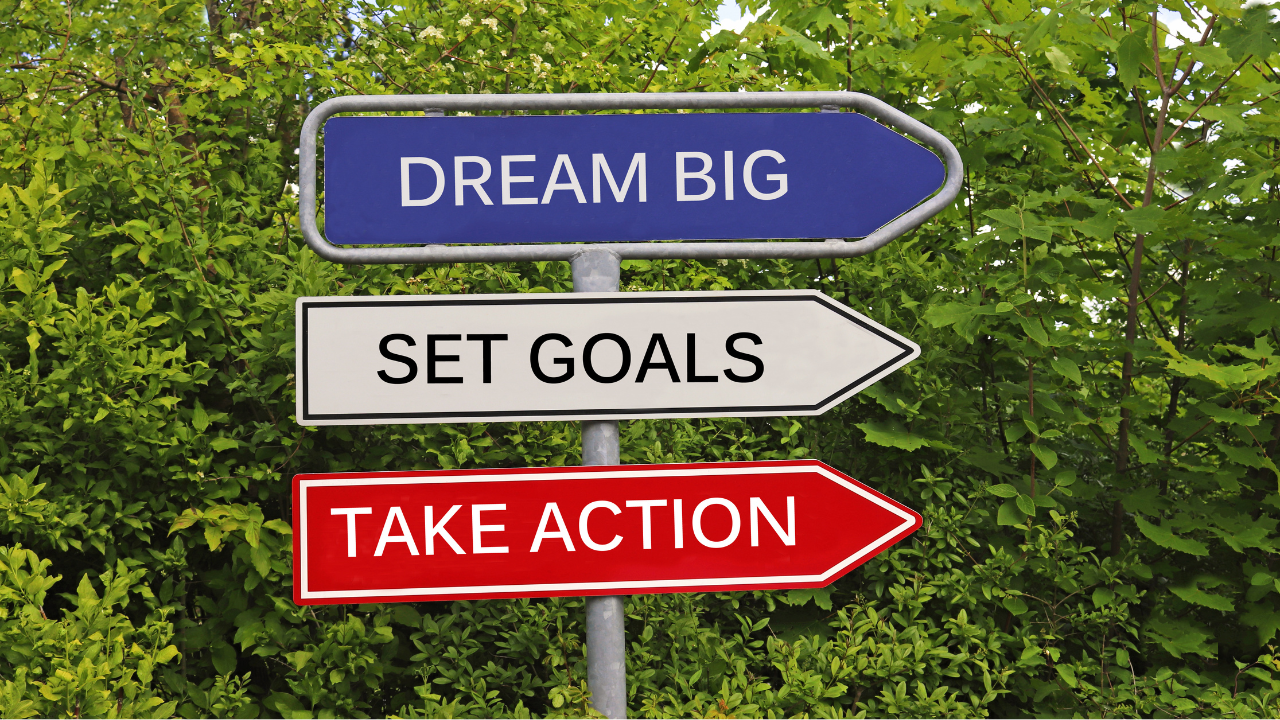 dream big, set goals, take action